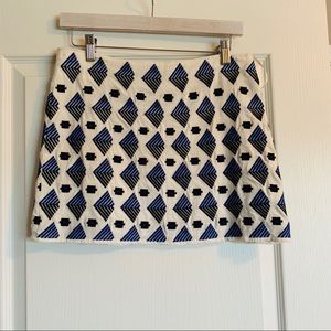 THML Patterned Linen Mini Skirt
